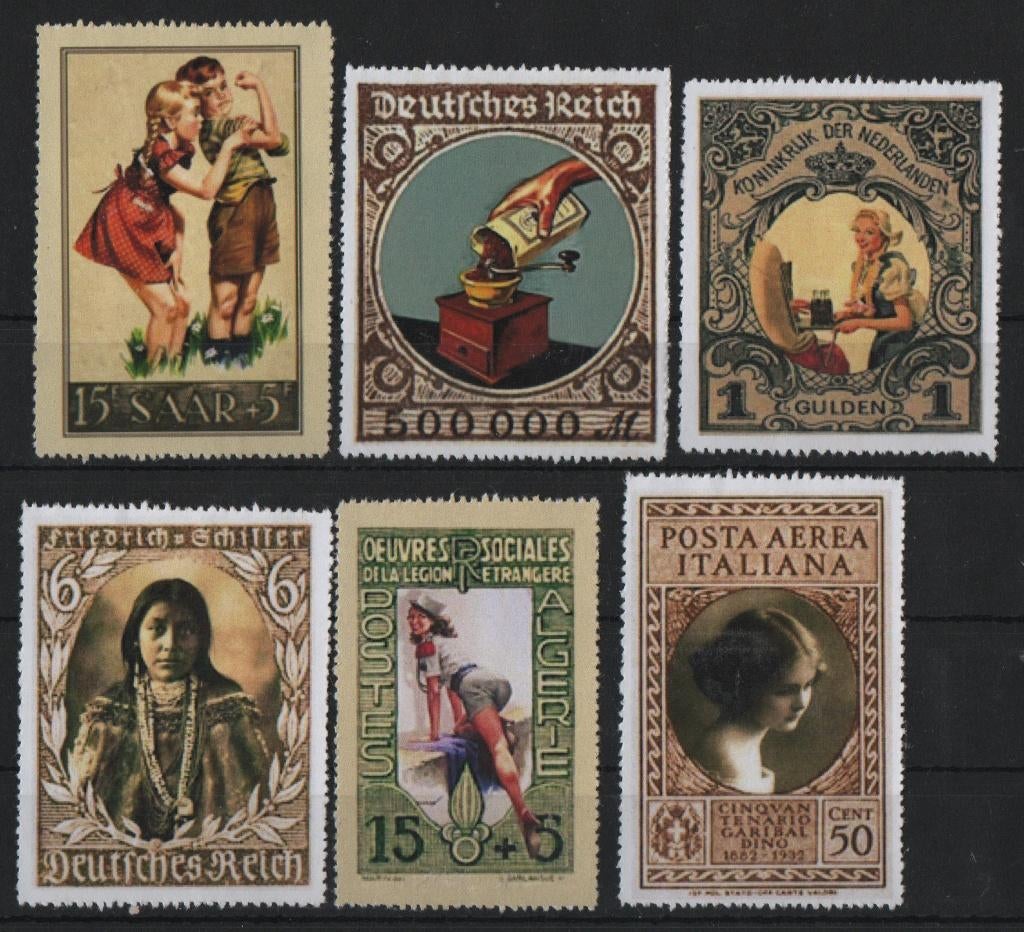 F51) advertenties sluitzegels GERMANY-ITALY, Verzenden, BRD, Postfris