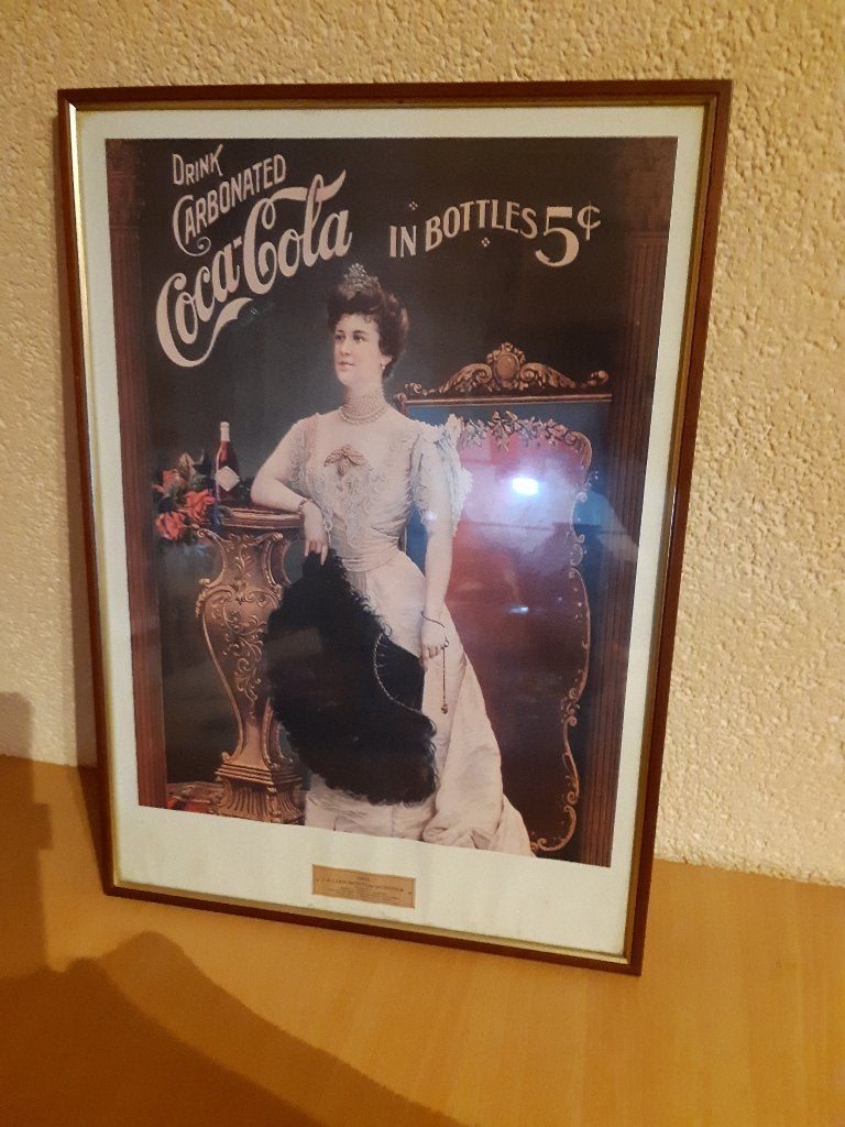 coca cola wanddecoratie, Verzamelen, Ophalen, Zo goed als nieuw, Reclamebord