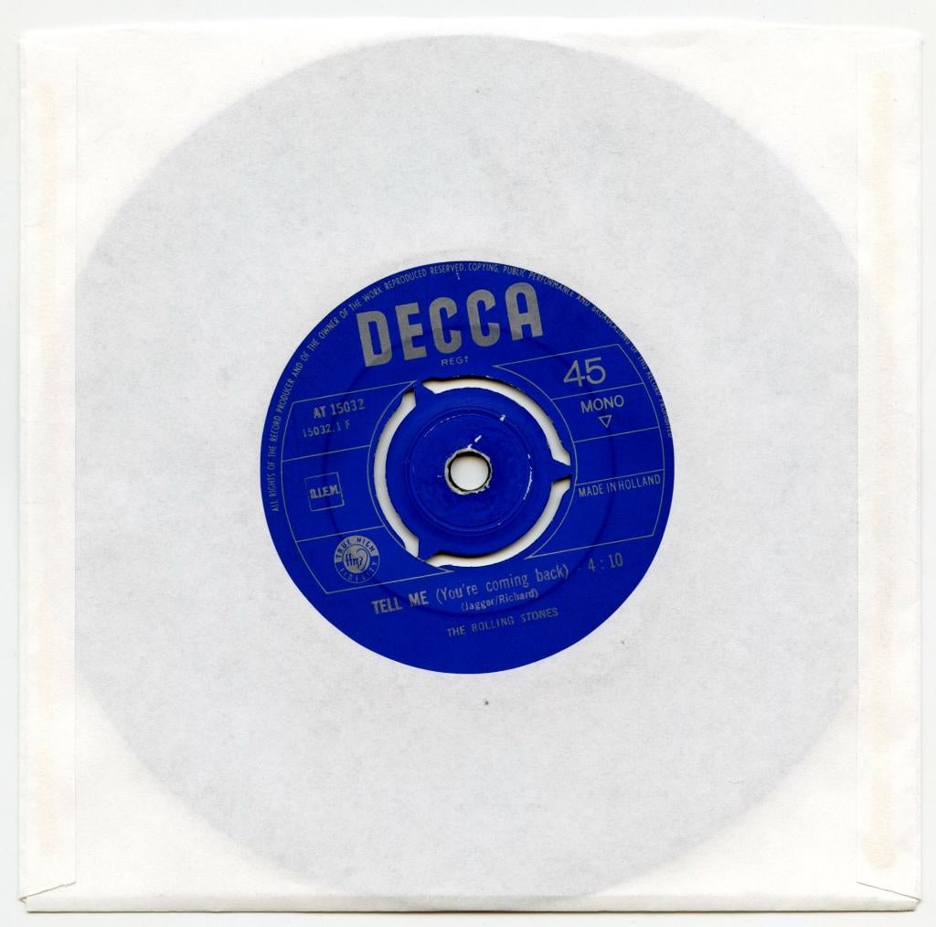 Rolling Stones- Tell Me/Come On, Gebruikt, 7 inch, Single, Ophalen of Verzenden