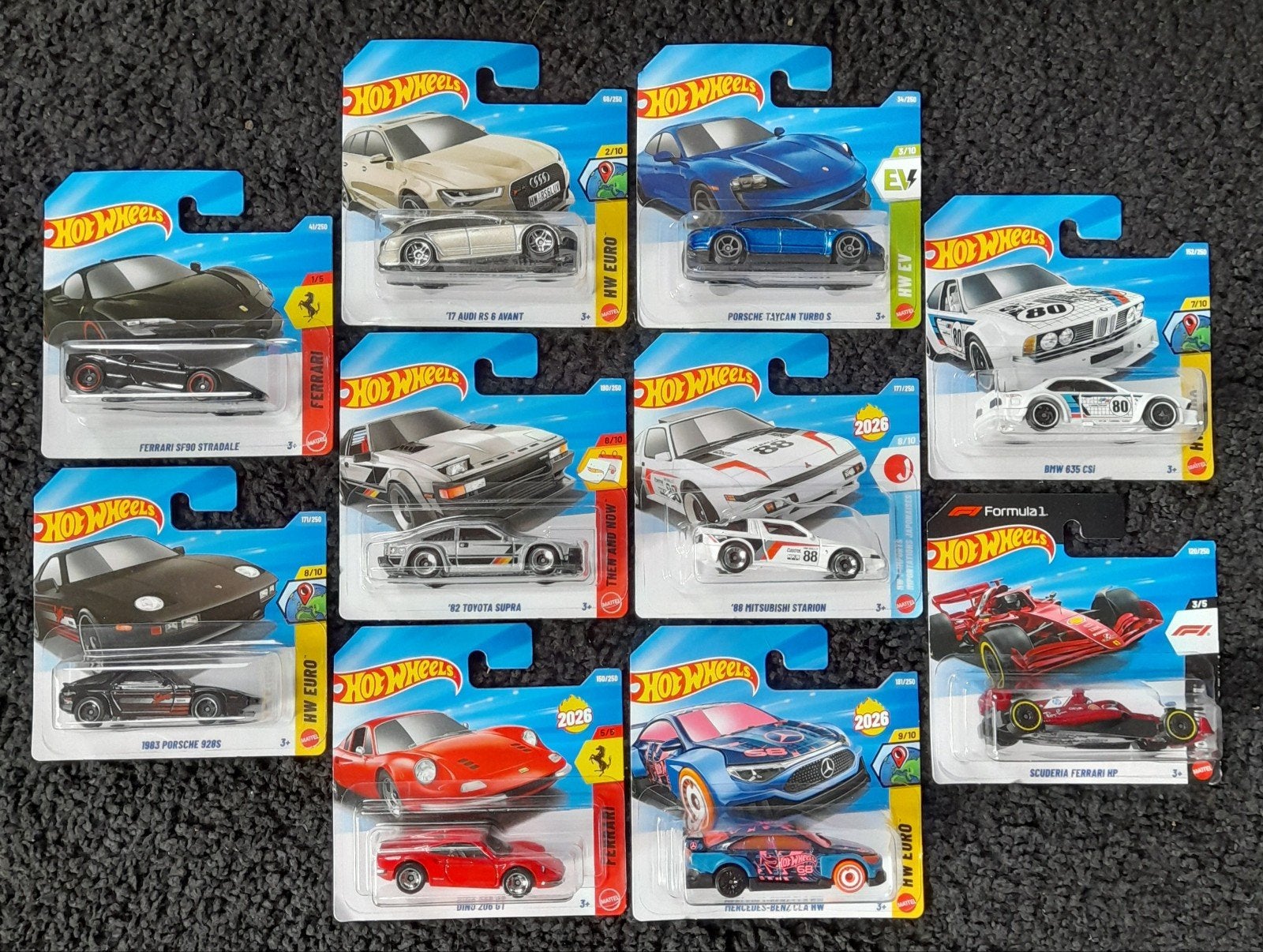 Hot Wheels - set van 10 recente mainlines, Ophalen of Verzenden, Zo goed als nieuw, Auto
