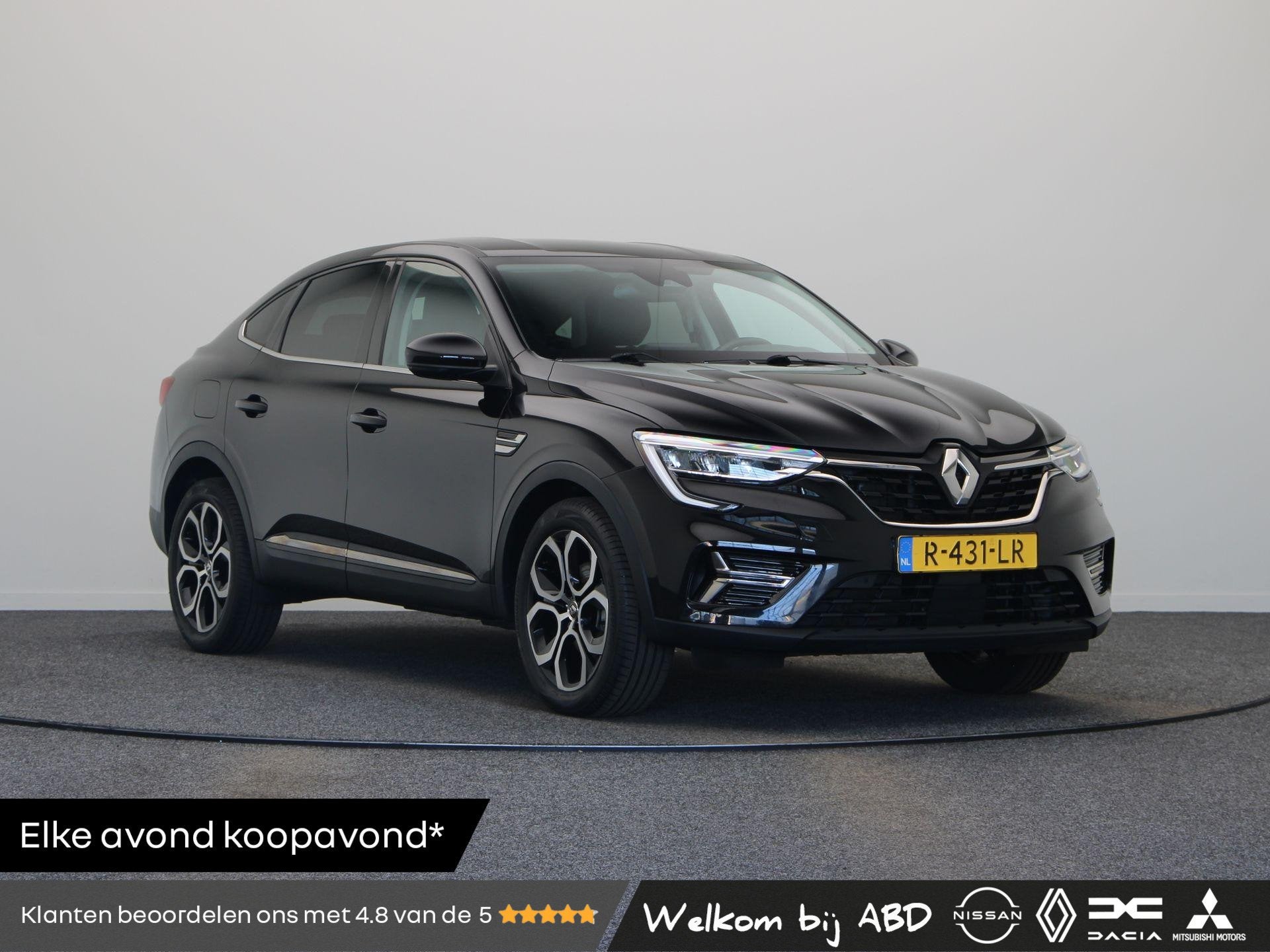 Renault Arkana E-Tech Hybrid 145pk Intens | 1e eigenaar! | A, Auto's, Gebruikt, Euro 6, Leder en Stof, Zwart