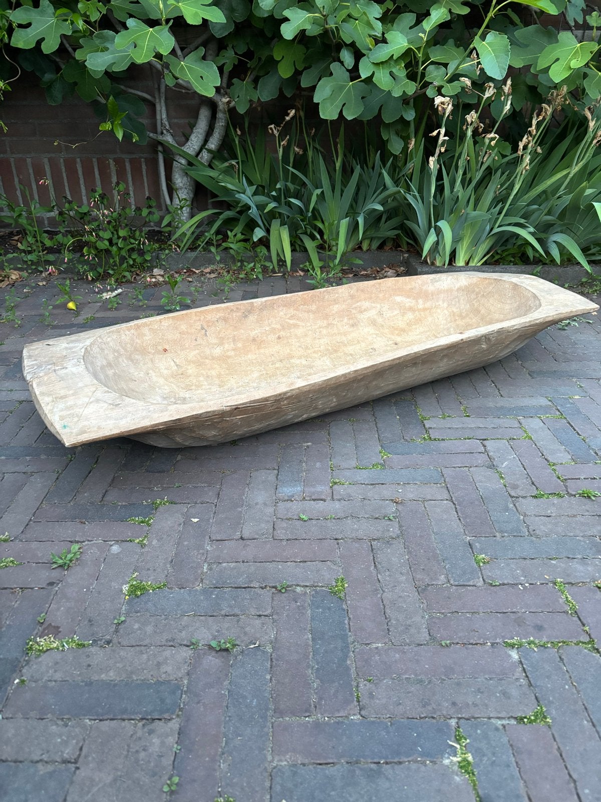 Antieke houten trog - 126x45 cm, Ophalen