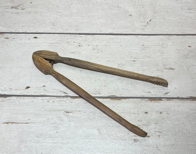 Franse vintage houten augurken tang, Ophalen of Verzenden