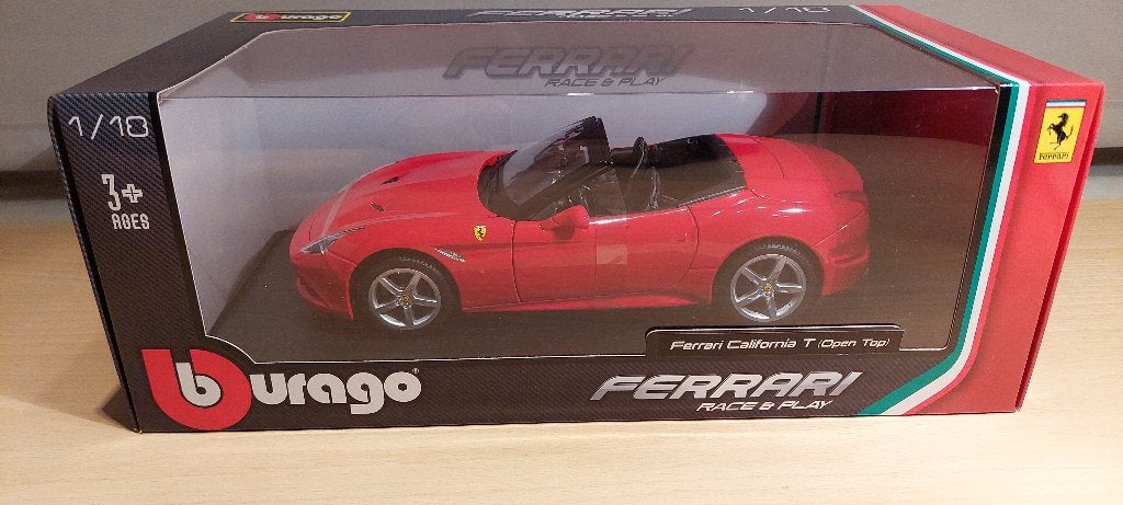 Ferrari New California T Bburago 1:18, Hobby en Vrije tijd, Modelauto's | 1:18, Ophalen of Verzenden, Nieuw, Auto, Bburago
