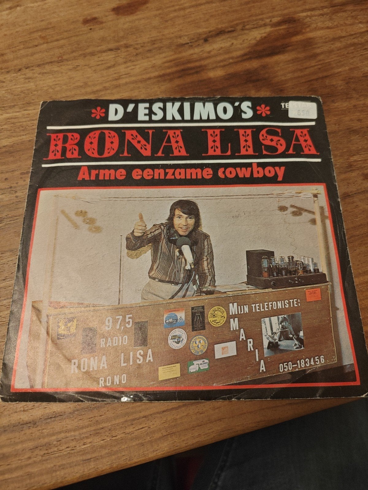 D'Eskimo's - Rona Lisa / Arme eenzame cowboy (Vinyl Single), Gebruikt, 7 inch, EP, Fotohoes