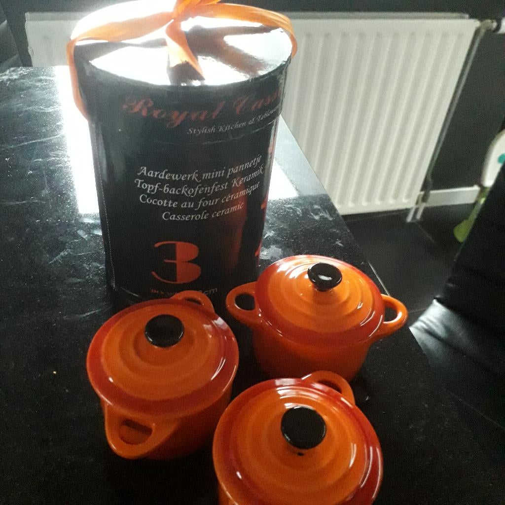 mini pannetjes diverse varianten, allen nieuw, Huis en Inrichting, Keuken | Potten en Pannen, Ophalen of Verzenden, Nieuw, Overige materialen