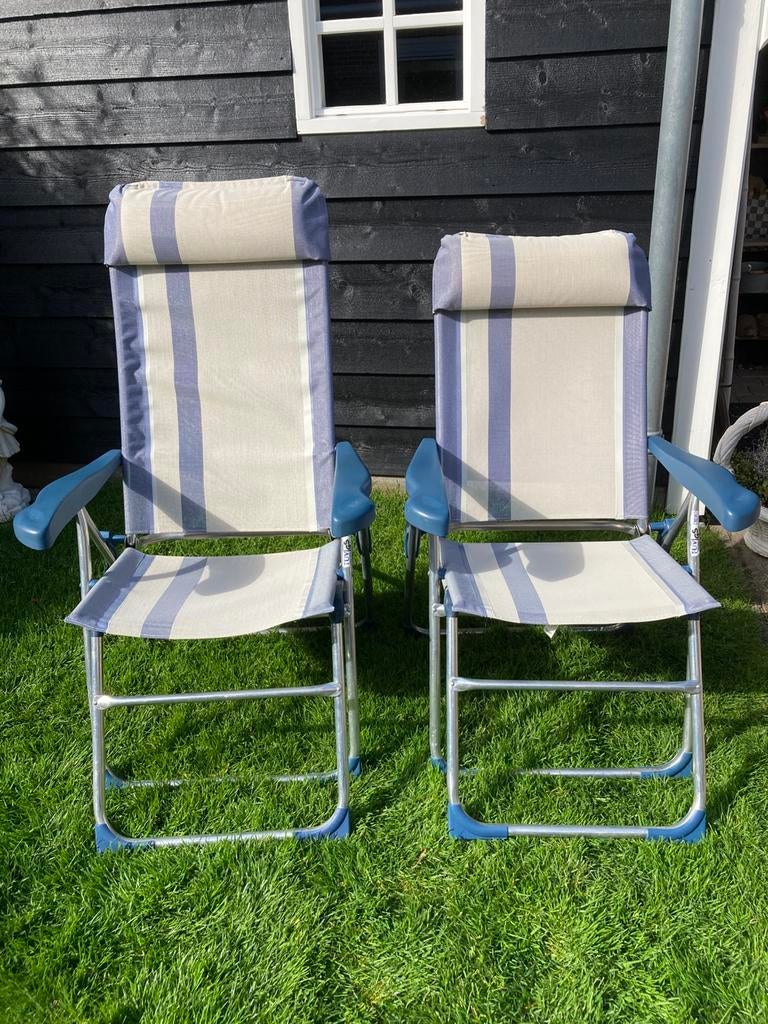 ‘CRESPO’ Camping stoelen, met losse beensteunen., Ophalen, Zo goed als nieuw, Campingstoel