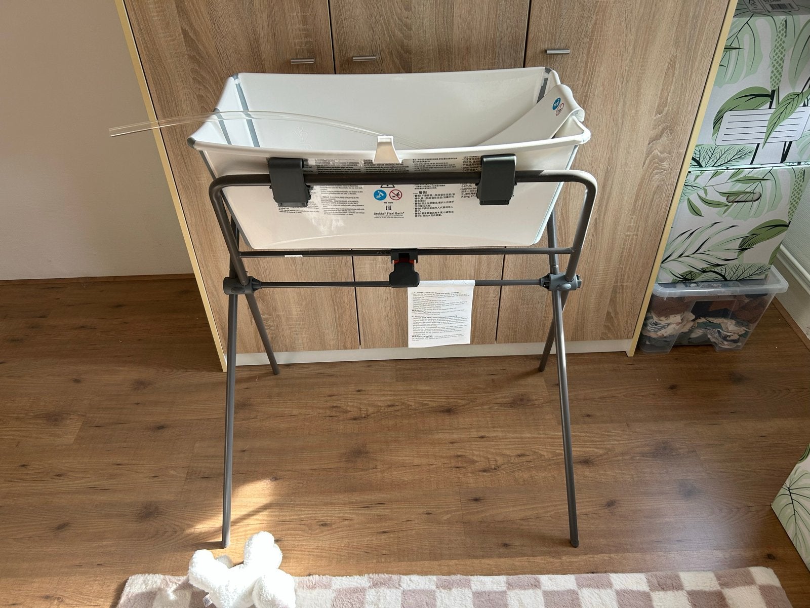Stokke Flexi Bath met standaard en alle toebehoren, Kinderen en Baby's, Zo goed als nieuw, Badje, Standaard, Ophalen