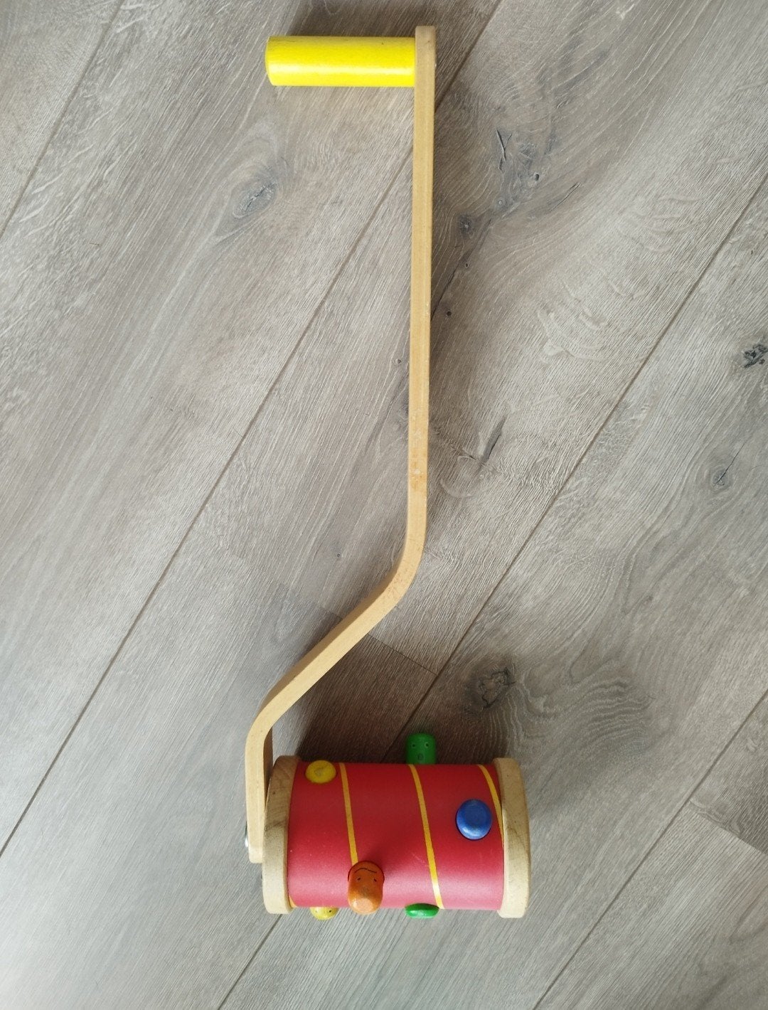 loopratel roller hout, Ophalen of Verzenden, Gebruikt, Duw- of Trekspeelgoed