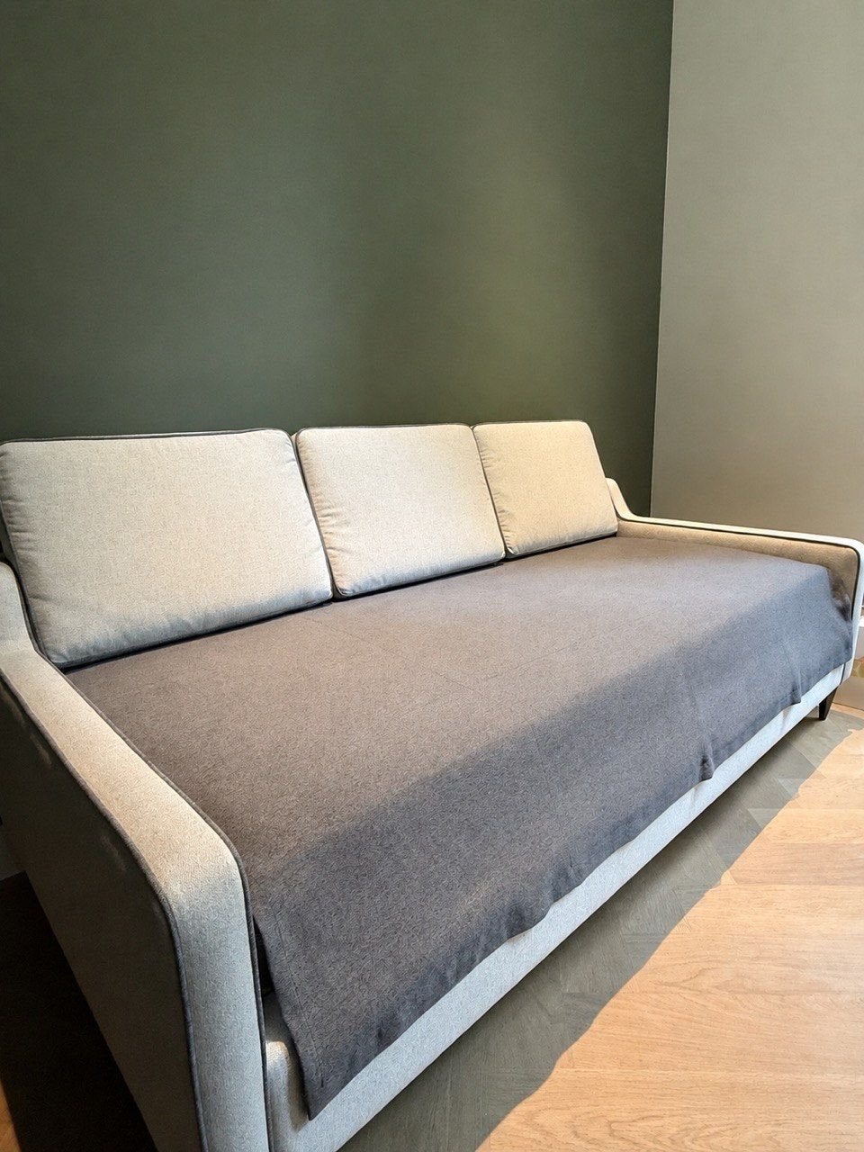 Sofa and Bed - Ruime slaapbank / bedbank in goede staat, Huis en Inrichting, Slaapkamer | Slaapbanken, Ophalen, 90 cm, Eenpersoons