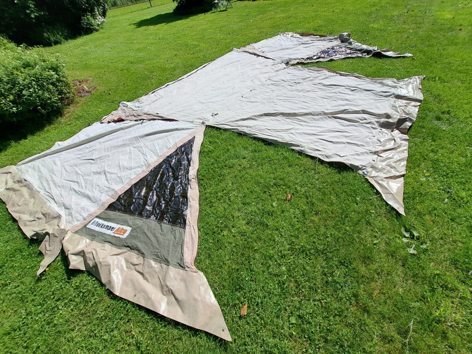 Voortent Holtkamper Astro, uitbreidingsdeel, Ophalen