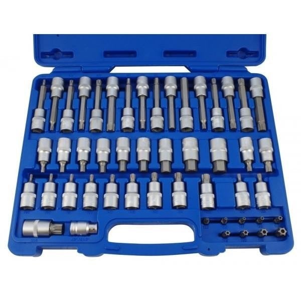 Bit- en bitdoppenset 1/2 duims 49-delig, Auto diversen, Autogereedschap, Ophalen of Verzenden, Nieuw