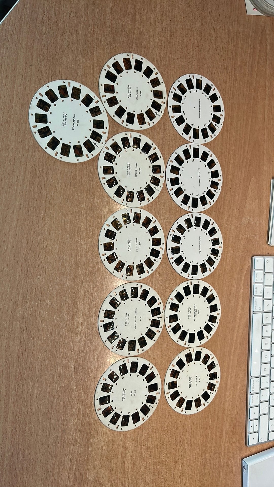 11 Stereomat kaarten,zoiets als viewmaster., Verzamelen, Ophalen of Verzenden, Zo goed als nieuw