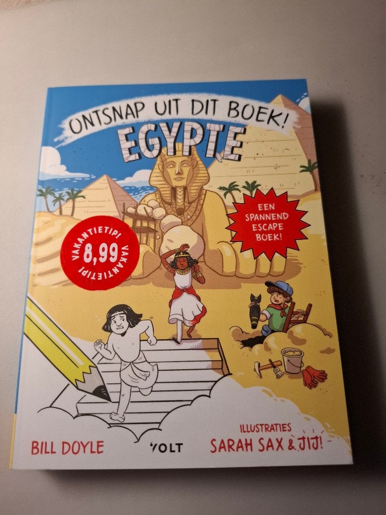 Boek - Ontsnap uit dit boek - Egypte, Ophalen of Verzenden, Minder dan 500 stukjes, Nieuw, Puzzelboek