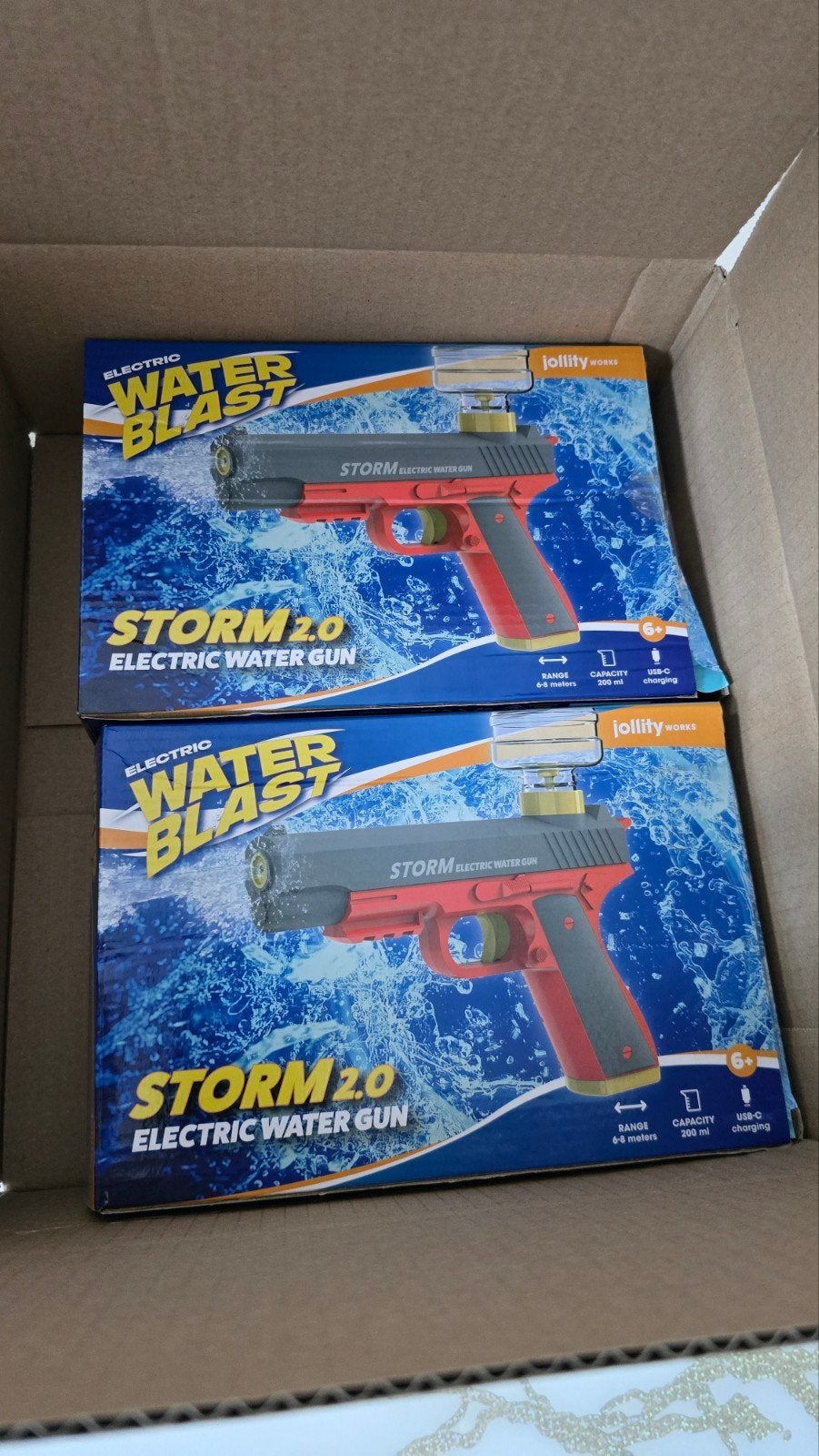 Nieuwe Elektrische Waterpistolen - Storm 2.0 (2 stuks), Ophalen of Verzenden, Nieuw