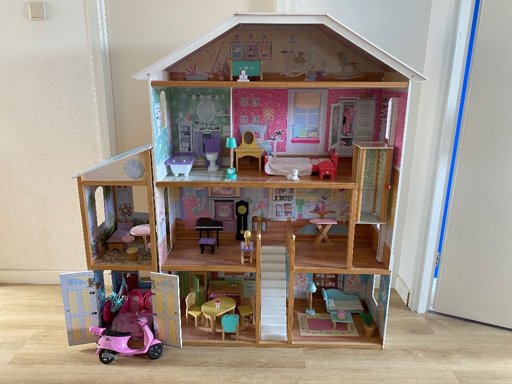 Groot Kidkraft Poppenhuis met Meubels, Ophalen, Gebruikt, Poppenhuis