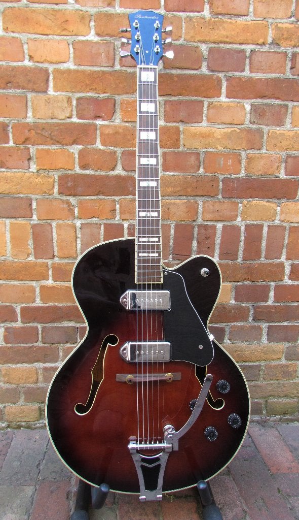 Santander 17inch Archtop (izgst), Muziek en Instrumenten, Snaarinstrumenten | Gitaren | Elektrisch, Ophalen, Hollow body, Overige merken