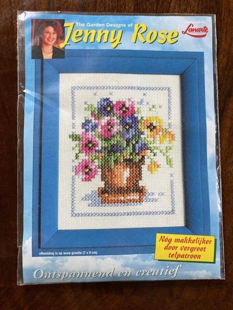 Lanarte - Jenny Rose - DMC borduurpakket nieuw, Hobby en Vrije tijd, Ophalen of Verzenden, Nieuw, Handborduren, Borduurpakket