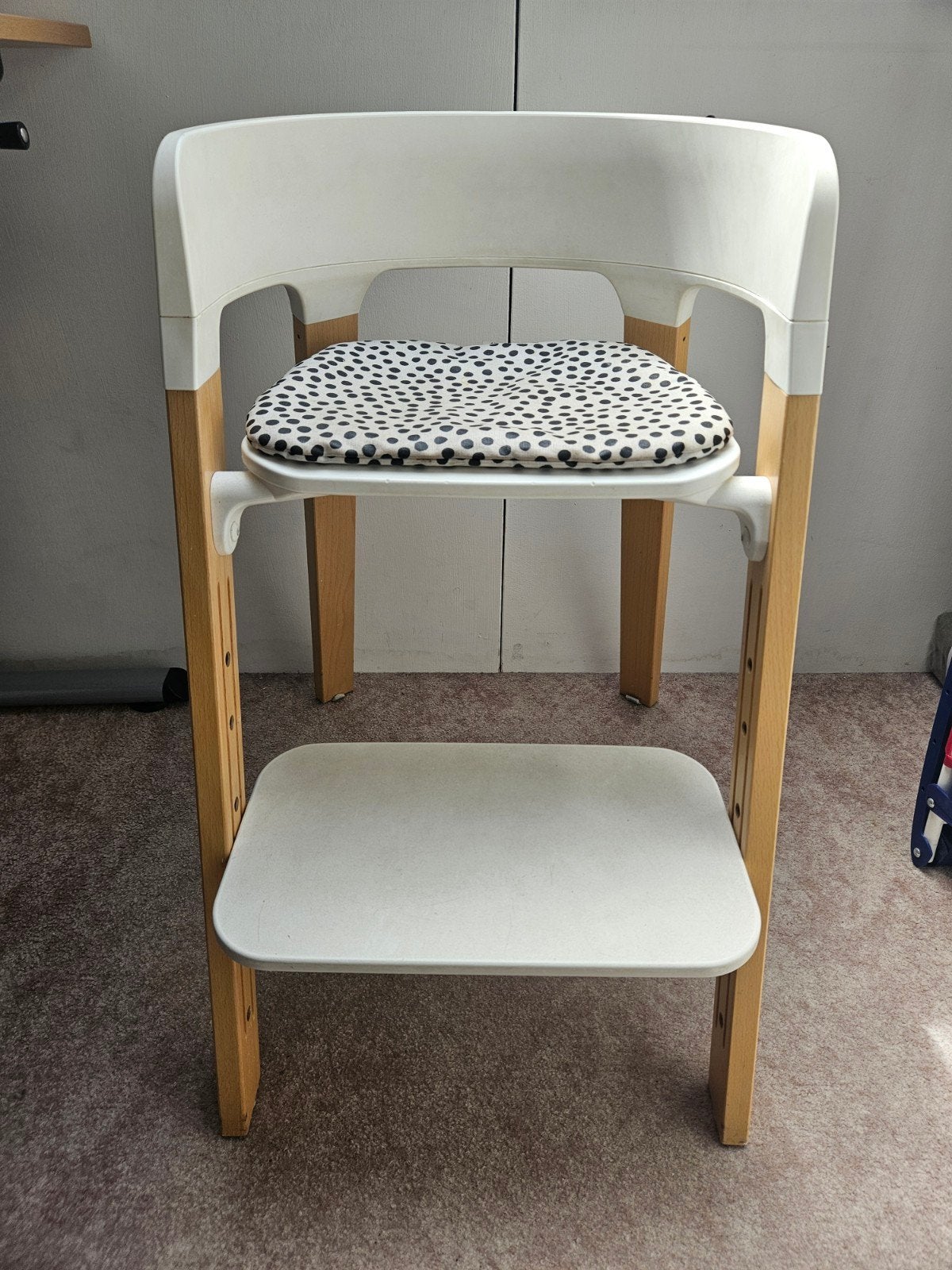 Stokke Steps Meegroeistoel met kussen, Ophalen, Zo goed als nieuw, Meegroeistoel