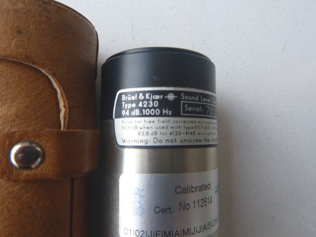 Bruel Kjaer 4230 1000Hz Sound Level Calibrator, Ophalen of Verzenden, Gebruikt