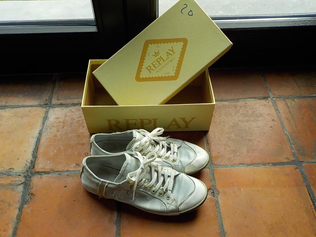 vintage Replay gympen sneakers maat 40 Bridgette Luc Silver, Kleding | Dames, Overige kleuren, Replay, Ophalen of Verzenden, Sneakers of Gympen