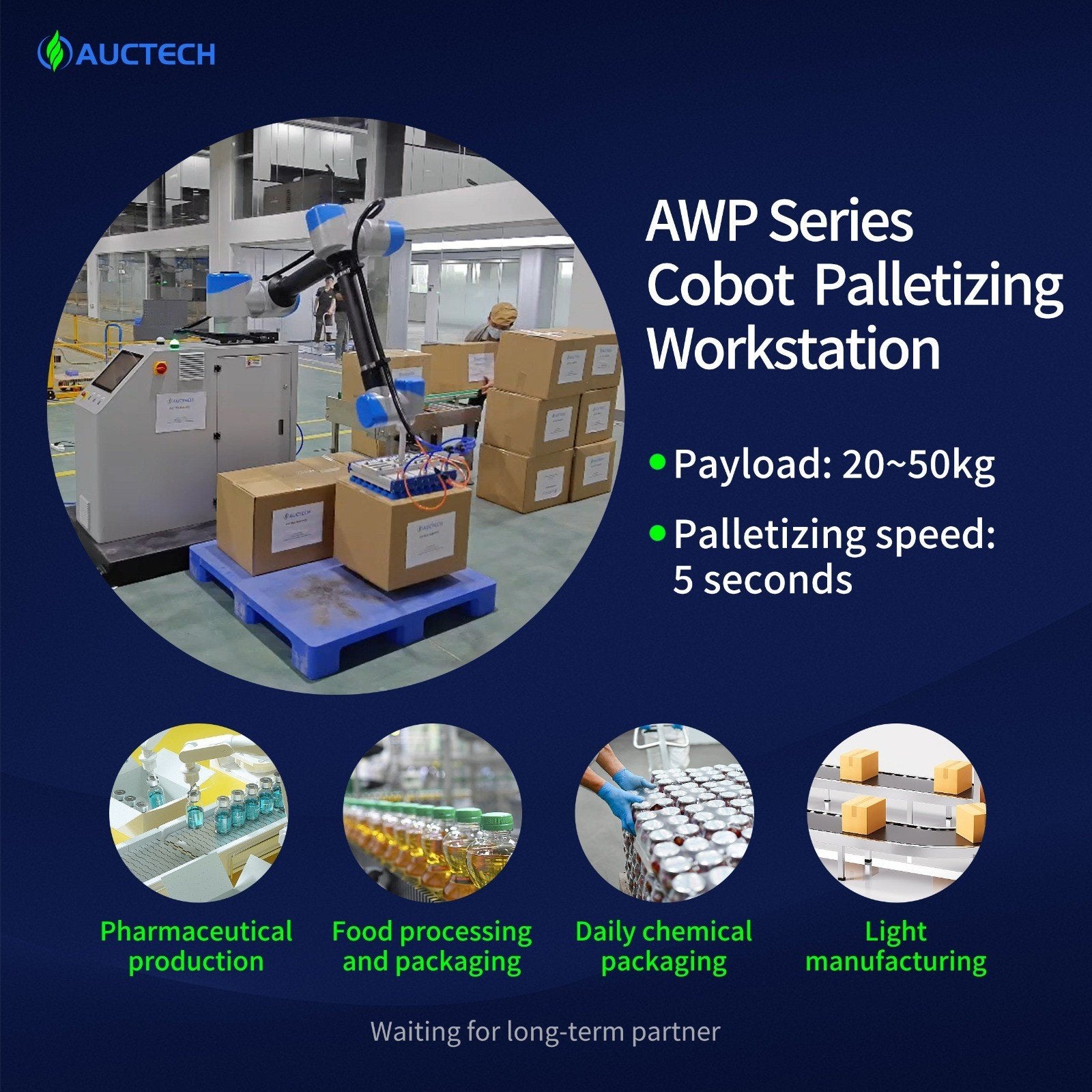 Palletiseerrobot Cobot| Plug & Play| Geen Prog. kennis Nodig, Ophalen of Verzenden