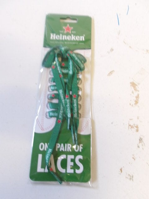 Heineken schoenveters (nr.1), Verzamelen, Biermerken, Ophalen of Verzenden, Nieuw, Overige typen, Heineken