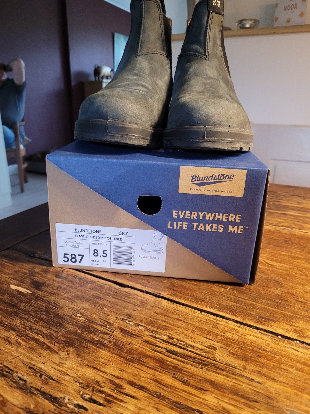 Blundstone boots maat 5.5 / 42.5 zwart grijs, Blundstone, Ophalen of Verzenden, Gedragen