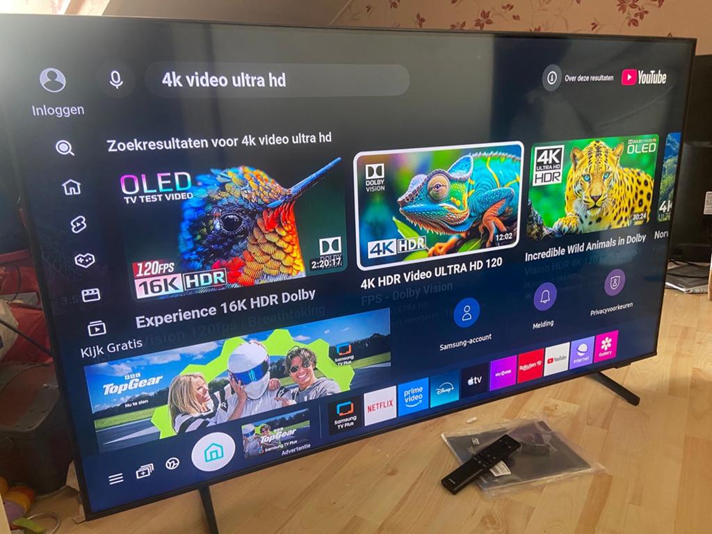 Samsung 55 inch Qled ultra HD 4K smart tv +soundbar en sub, Audio, Tv en Foto, 120 Hz, Ophalen of Verzenden, Zo goed als nieuw