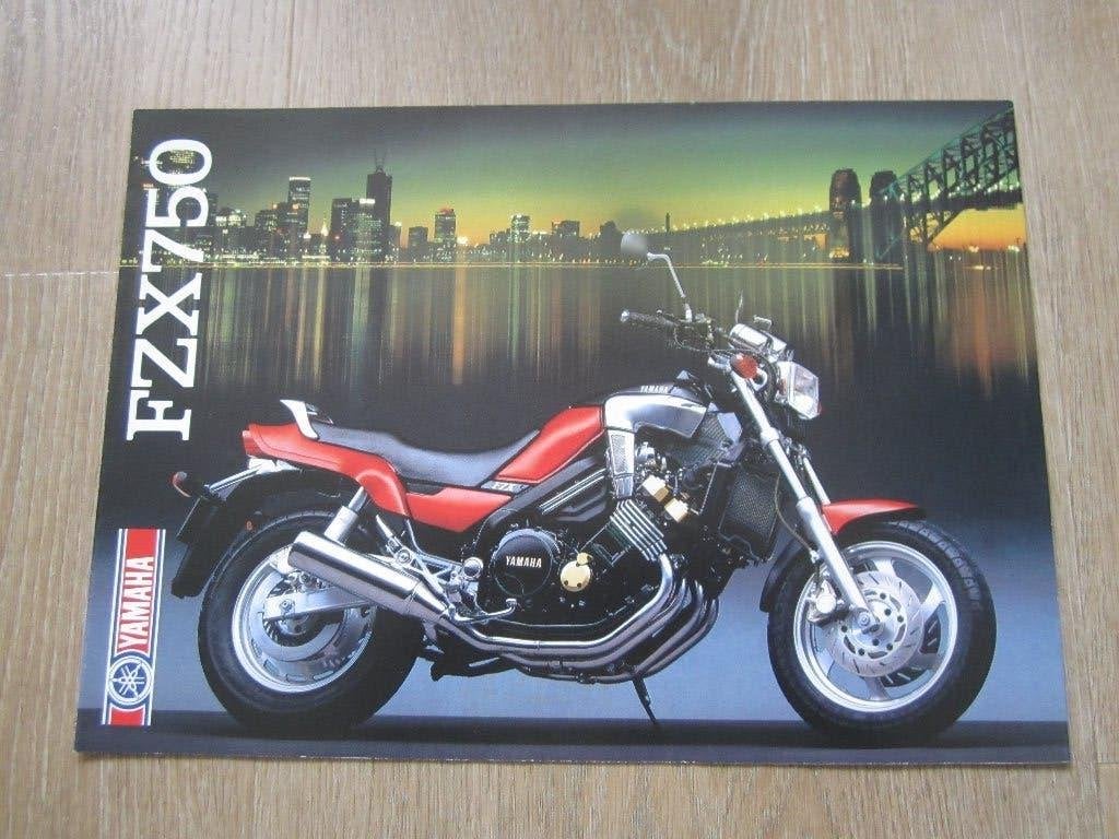 Yamaha FZX 750 brochure folder 1987, Motoren, Ophalen of Verzenden, Yamaha