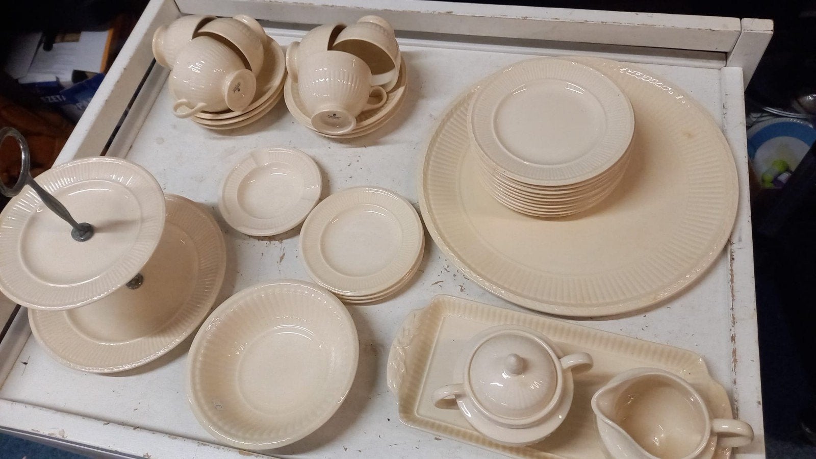 Uitgebreid Wedgwood Edme servies, Ophalen of Verzenden, Zo goed als nieuw, Aardewerk