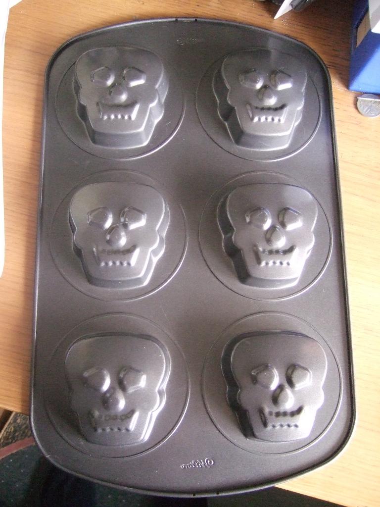 cupcake bakblik schedels voor Halloween, Ophalen of Verzenden, Nieuw, Cupcakes, Bakvorm