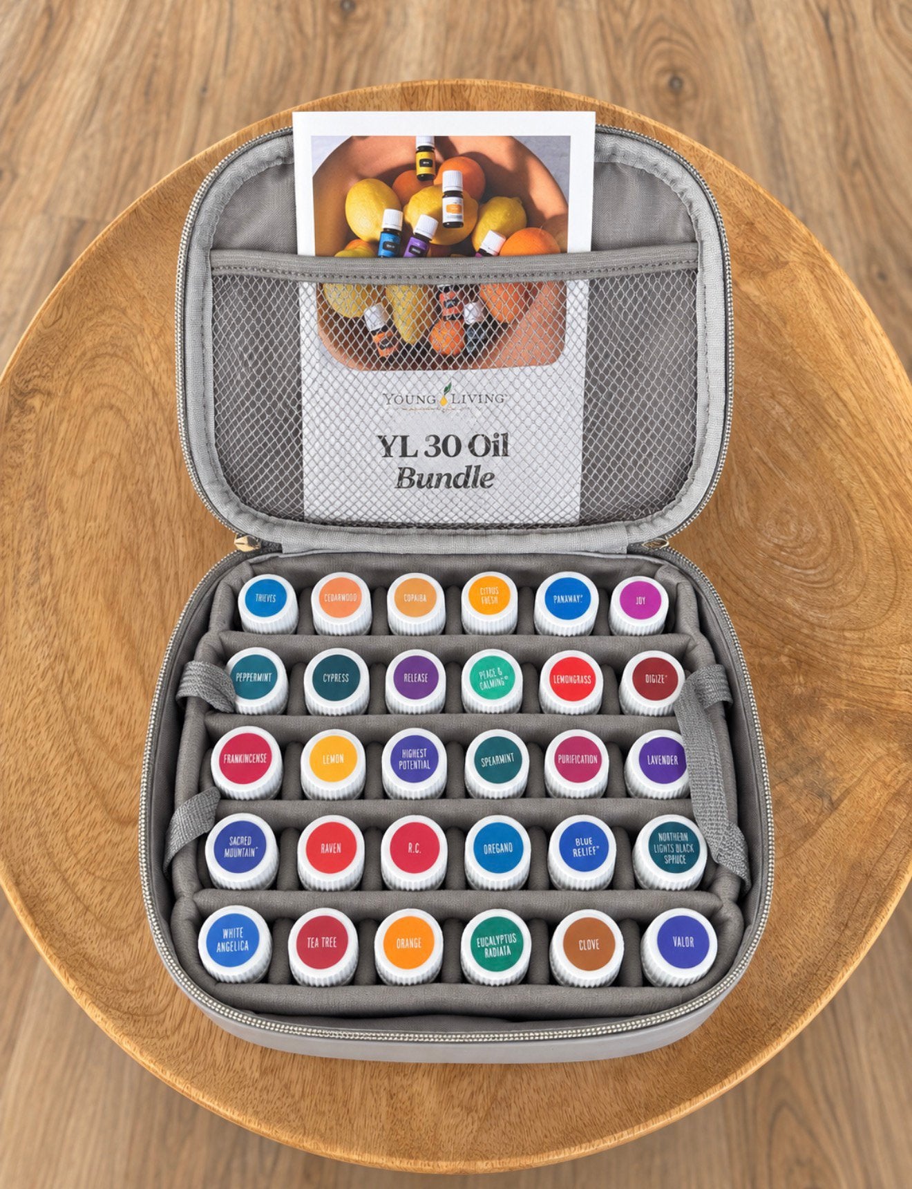 Young Living set 30 essentiële oliën inclusief opbergtas, Ophalen of Verzenden, Nieuw, Aroma