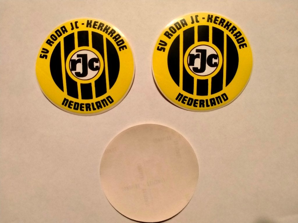 SV Roda JC Kerkrade vintage voetbal sticker club RJC, Ophalen of Verzenden, Zo goed als nieuw, Overige typen