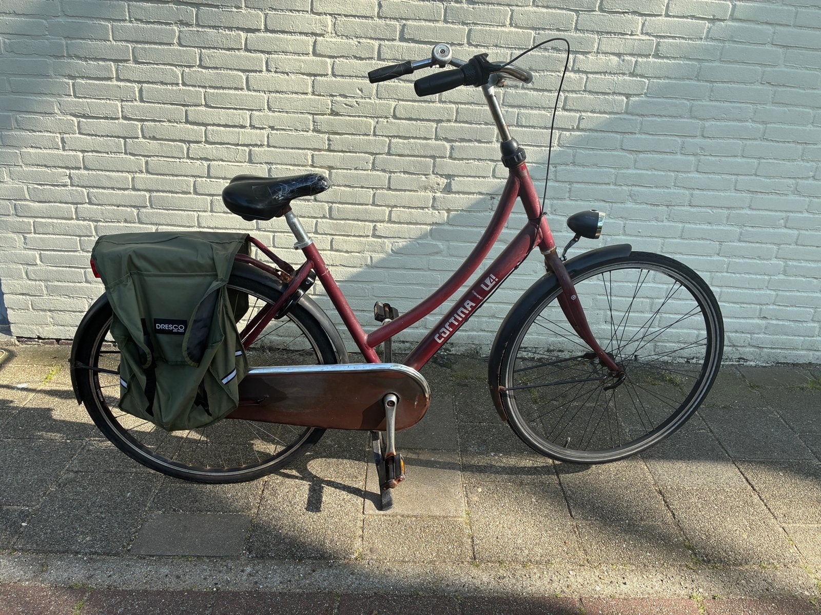 Cortina Transportfiets Dames - Gebruikt, Fietsen en Brommers, Fietsen | Dames | Damesfietsen, Terugtraprem, Versnellingen, Ophalen