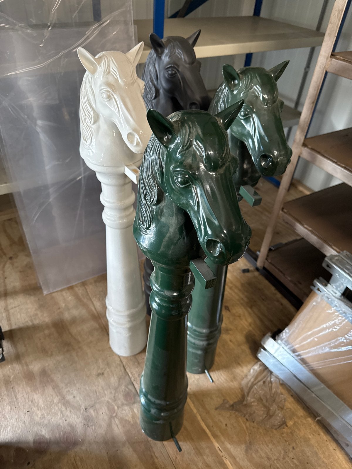 Decoratieve paardenpaal - 110cm hoog, Ophalen, Nieuw, Meerkleurig, Metaal