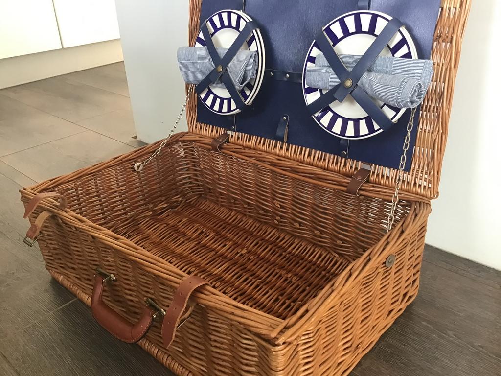 Vintage Picknickmand Picknick koffer van Optima England, Ophalen of Verzenden, Zo goed als nieuw