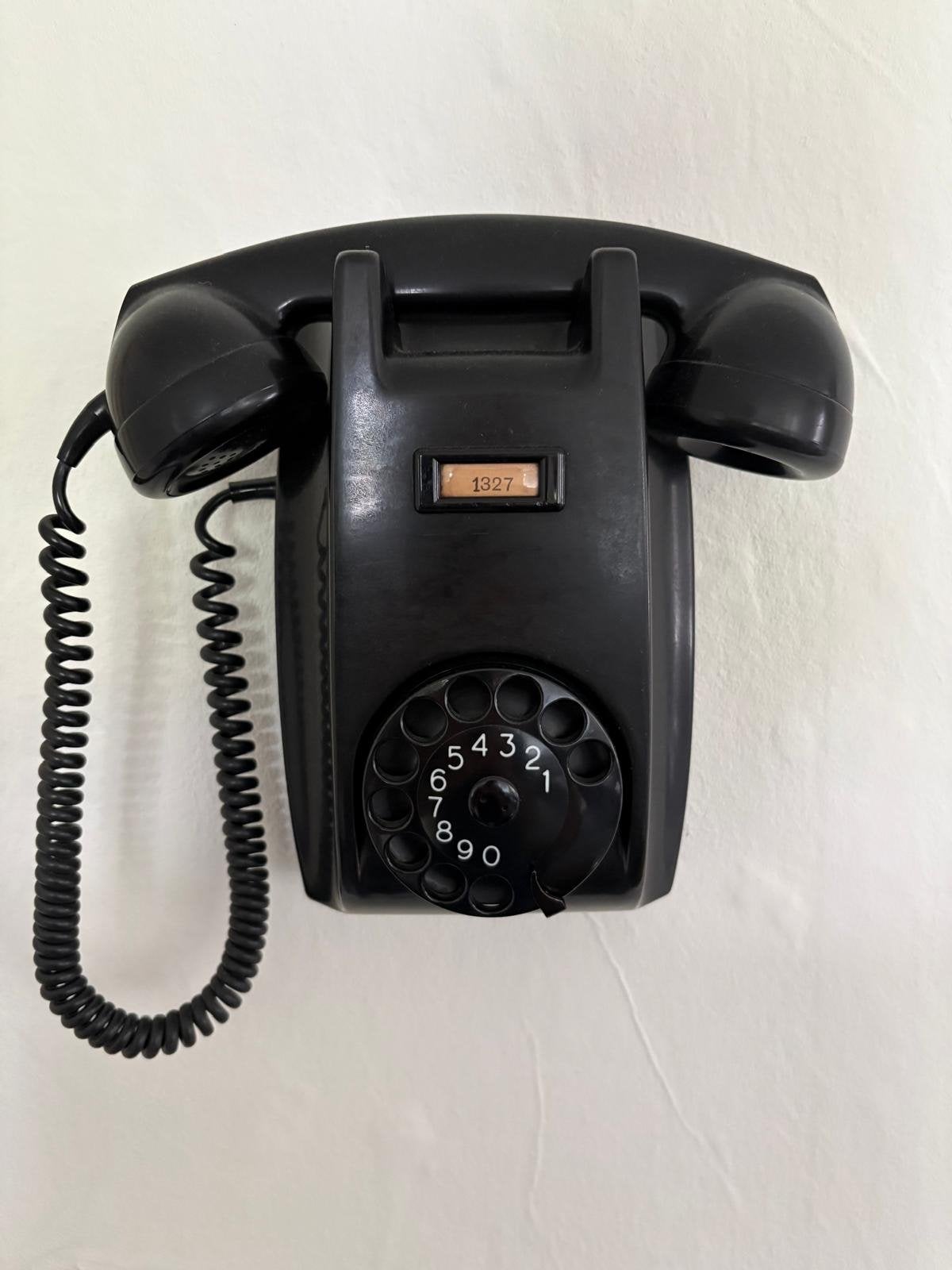 Vintage Ericsson wandtelefoon Type 1951 - draaischijf, Ophalen of Verzenden, Gebruikt, Met draaischijf