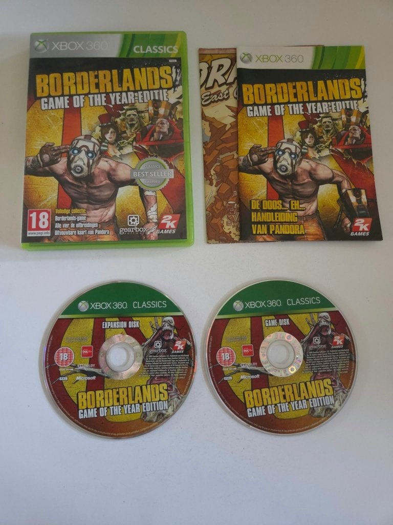Xbox 360 - Borderlands - Game of the Year Edition - 11643, Vanaf 18 jaar, Shooter, 1 speler, Ophalen of Verzenden