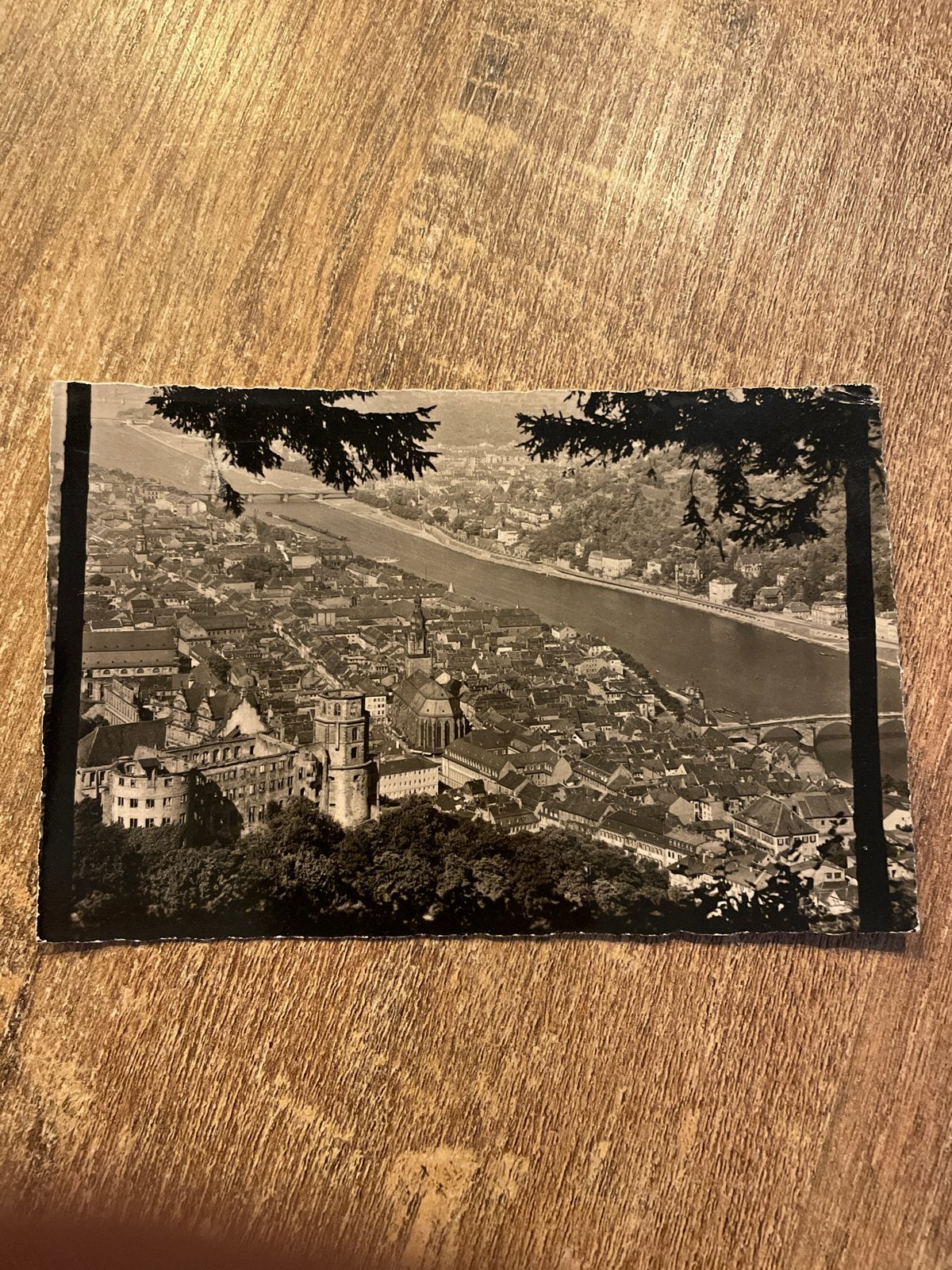 Oude ansichtkaart Heidelberg, Duitsland - Zwart-wit, Ophalen of Verzenden, 1940 tot 1960, Gelopen, Duitsland