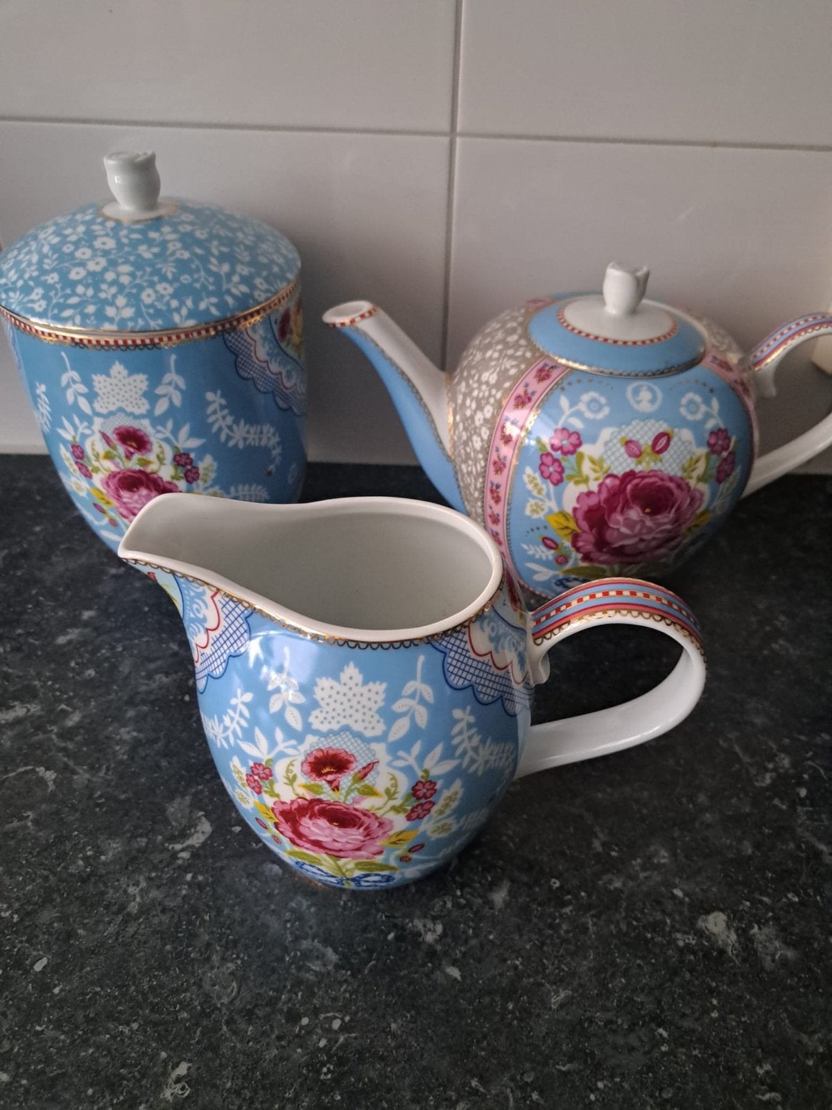 Pip Studio theepot, melkkan en voorraadpot, Pip Studio, Ophalen of Verzenden, Zo goed als nieuw, Theepot
