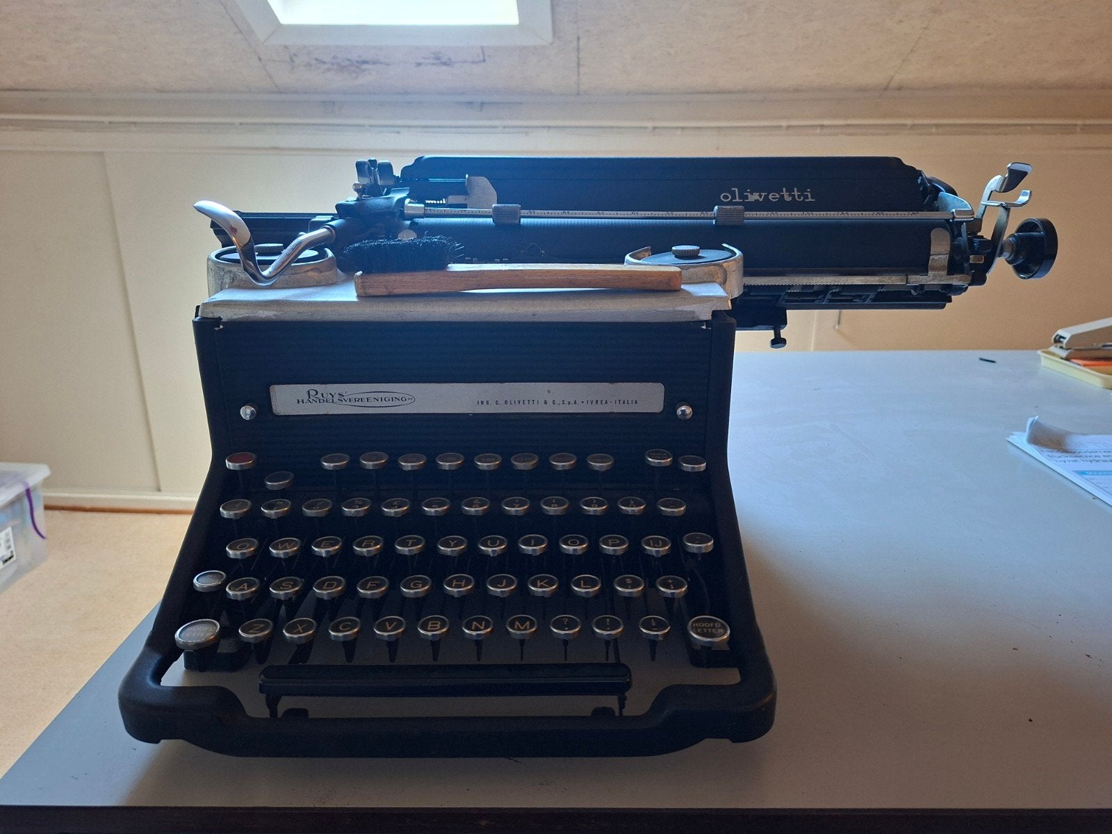 Olivetti M40 antieke typemachine jaren 30/40, werkend, Diversen, Ophalen, Gebruikt