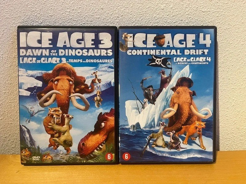 Ice Age 3 & 4 dvd-set – Nederlands gesproken, Gebruikt, Animatie, Amerikaans, Ophalen of Verzenden