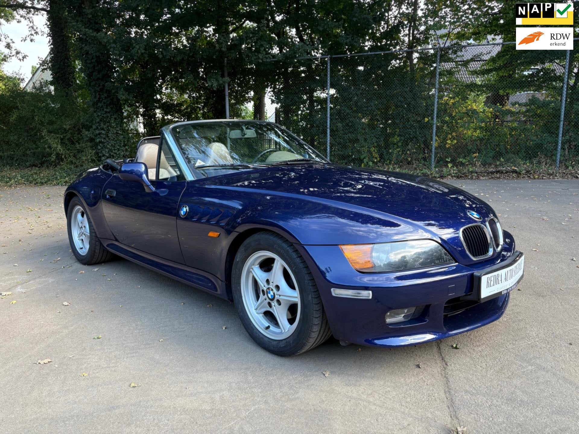 BMW Z3 Roadster 2.8i NL auto, nieuwe kap, NAP, airco automaa, Auto's, Achterwielaandrijving, Gebruikt, Beige, Cabriolet