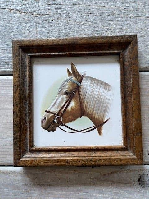 Vintage tegel wandtegel. Paardenhoofd / paard. Mosa Holland., Ophalen