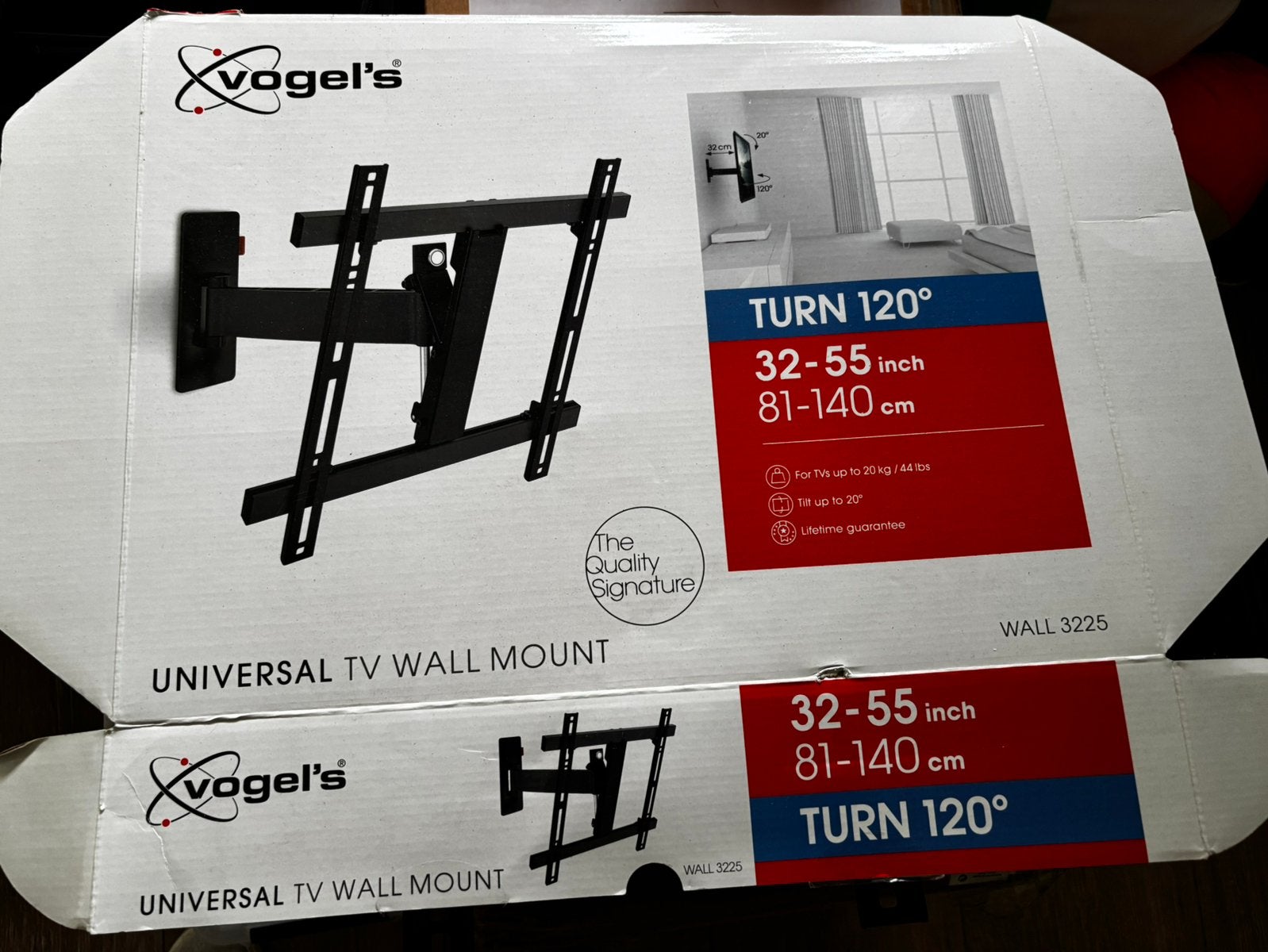 Vogel’s - TV wall mount 32 - 55 inch (120 graden), Ophalen of Verzenden