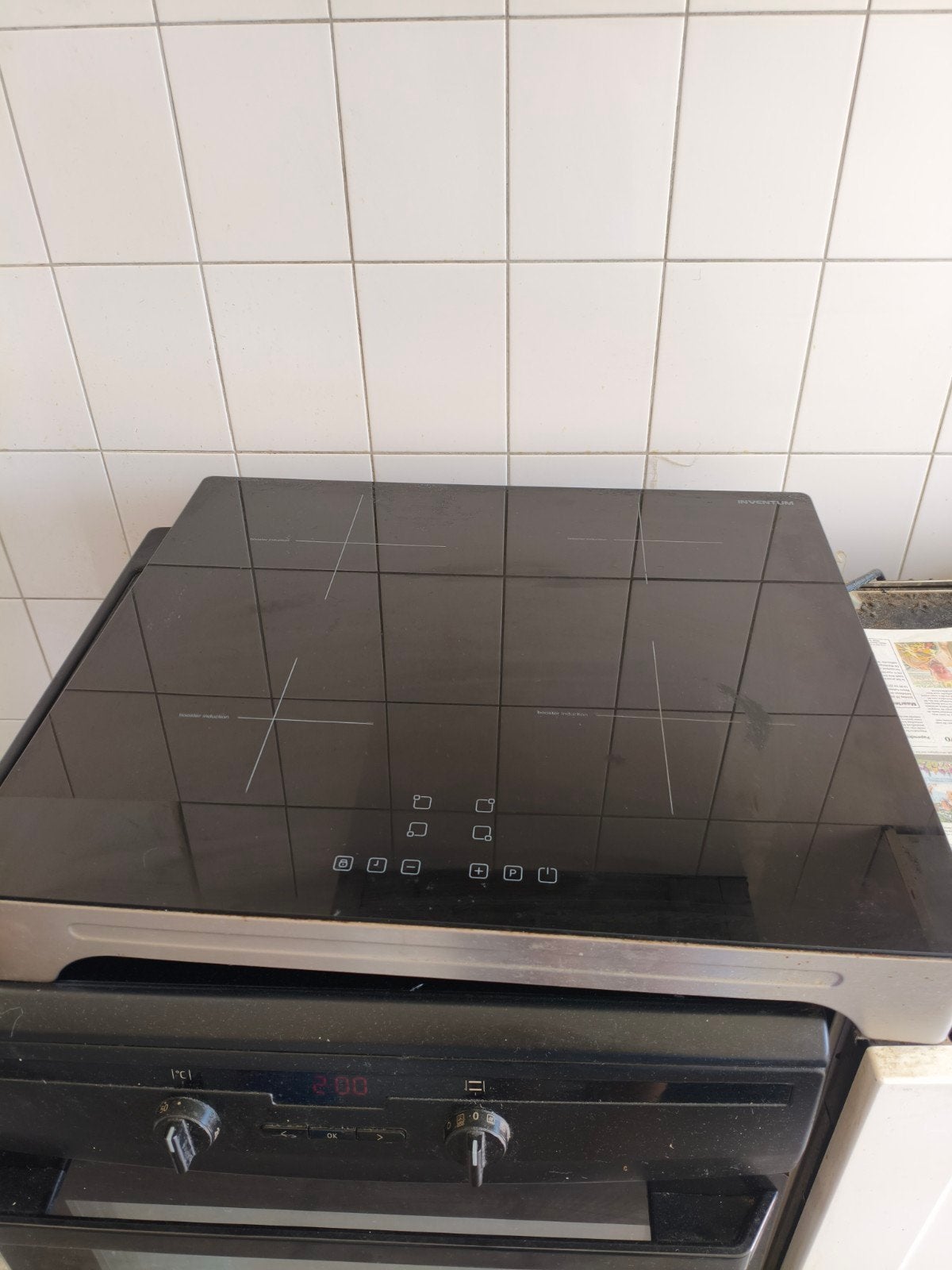 Inductiekookplaat - Gebruikt, Ophalen of Verzenden, Vrijstaand, Inductie, 4 kookzones