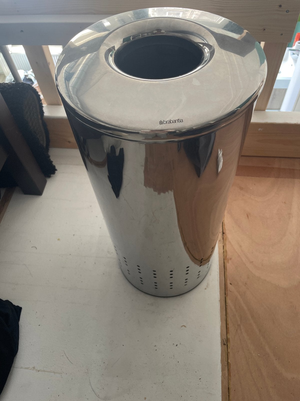 Brabantia wasmand / prullenbak - RVS, Ophalen, 50 – 75, Gebruikt, Rvs