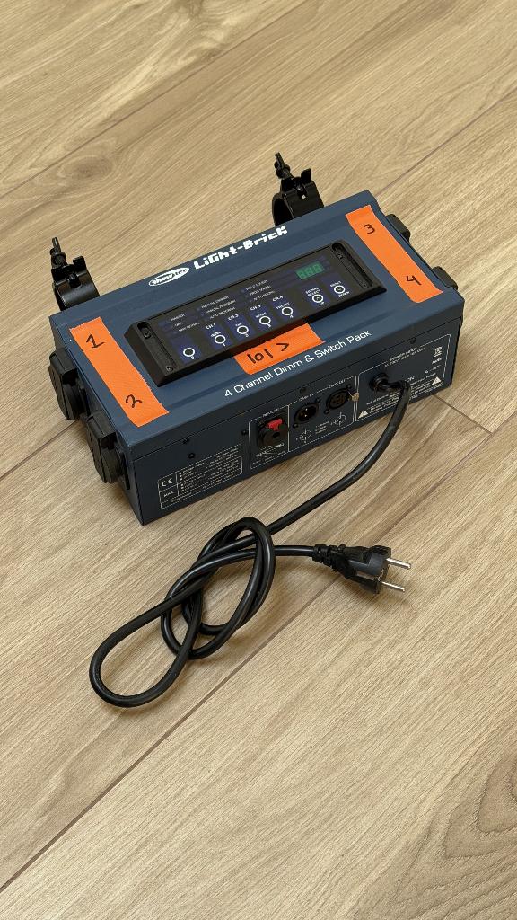 4* Showtec Lightbrick 4kanaals dimmerpack, Ophalen, Gebruikt, Licht