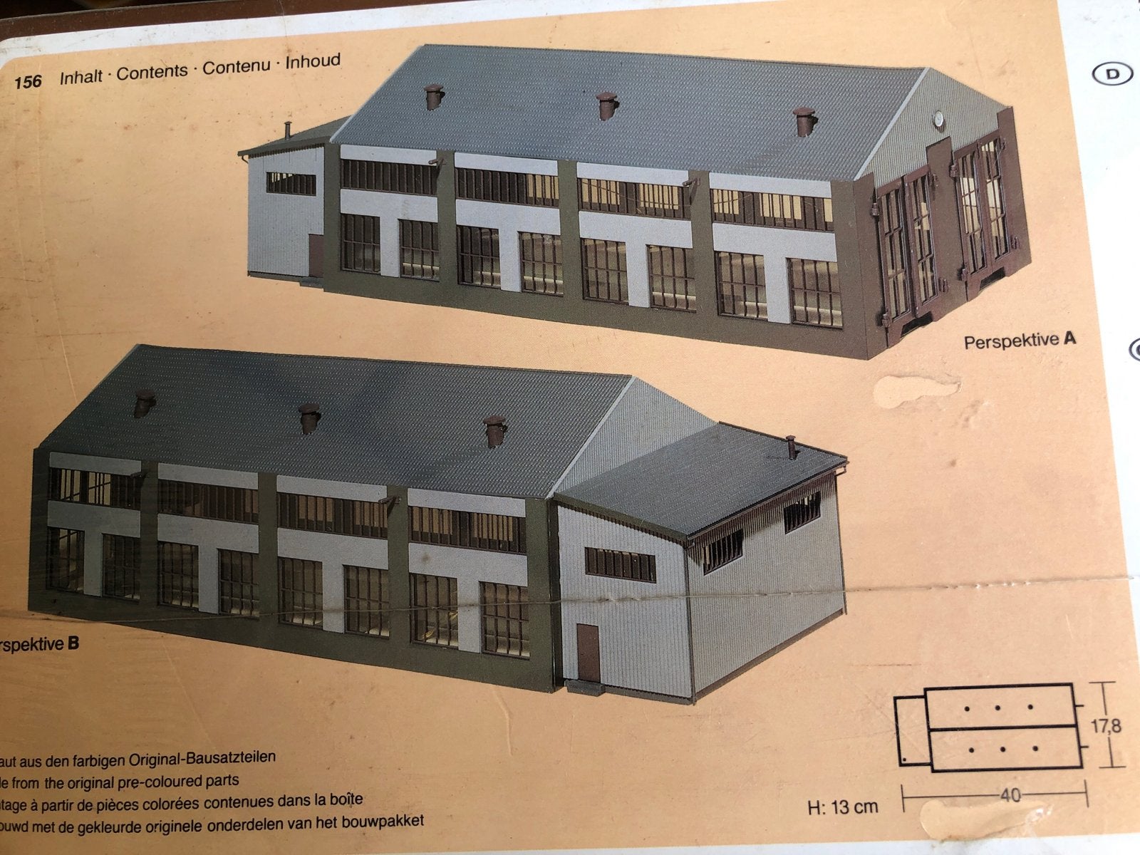 Faller HO 156 Locomotievenloods 2 sporen - Nieuw in doos, Hobby en Vrije tijd, Modeltreinen | H0, Overige merken, Gelijkstroom